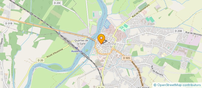 localisation de l'entreprise CLADAMI  AUXONNE