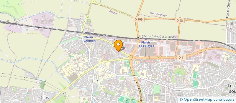 localisation de l'entreprise CLADEPHICA  PLAISIR