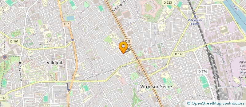 localisation de l'entreprise CLADO  VITRY-SUR-SEINE