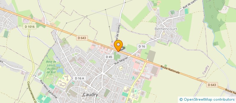 localisation de l'entreprise CLADOM  CAUDRY