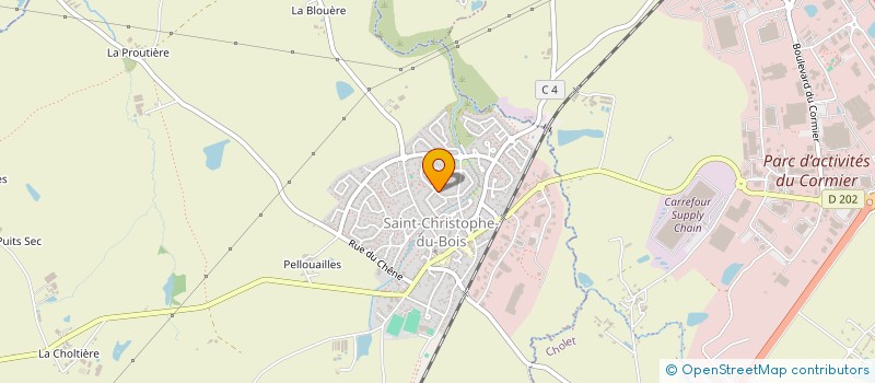 localisation de l'entreprise CLADOPARC  SAINT-CHRISTOPHE-DU-BOIS