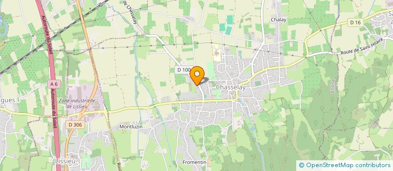 localisation de l'entreprise CLADREA  CHASSELAY