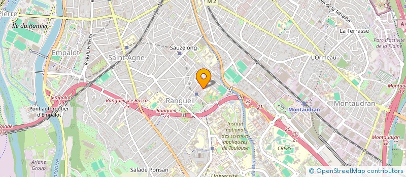 localisation de l'entreprise CLAE LE SOLEIL AU CENTRE  TOULOUSE
