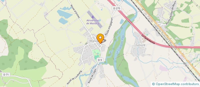 localisation de l'entreprise CLAEA  MASLACQ