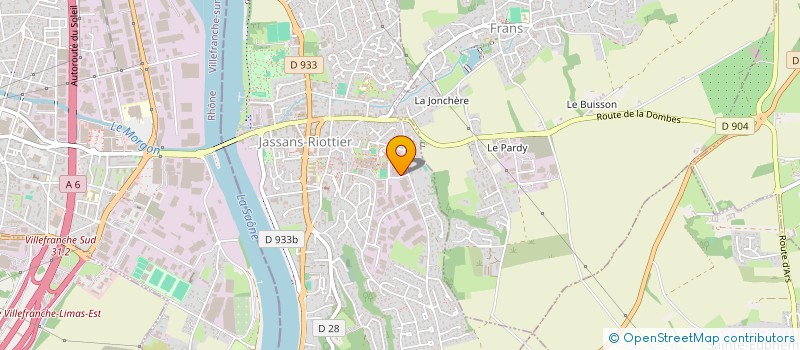 localisation de l'entreprise CLAEREXIA  JASSANS-RIOTTIER