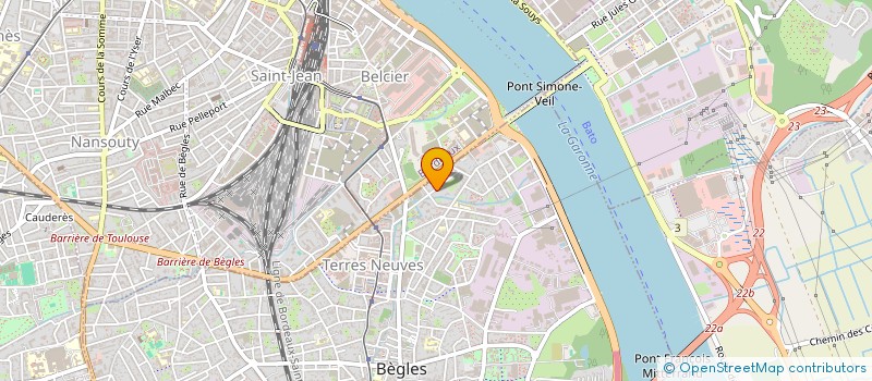 localisation de l'entreprise CLAEVA à BEGLES