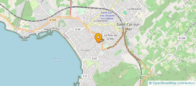 localisation de l'entreprise CLAFI à SAINT-CYR-SUR-MER
