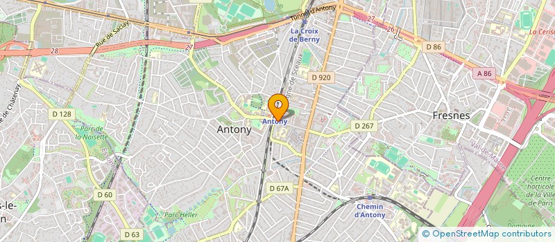 localisation de l'entreprise CLAFOUTIS à ANTONY