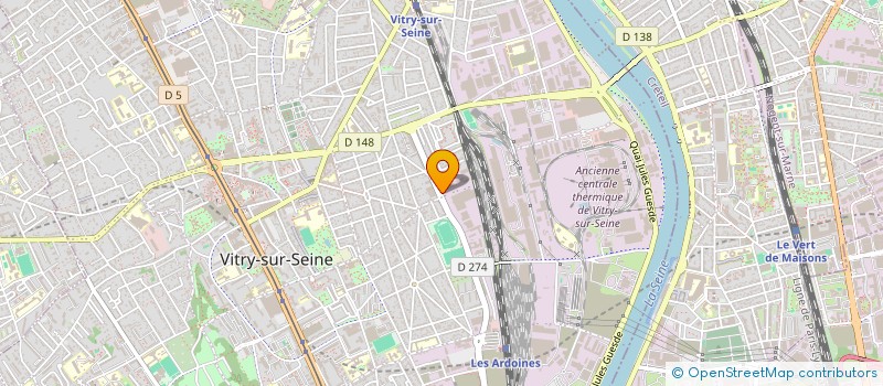 localisation de l'entreprise CLAFOUTIS à VITRY-SUR-SEINE