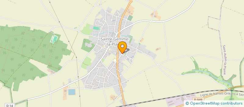 localisation de l'entreprise CLAHERNA  SAINTE-GEMME-LA-PLAINE