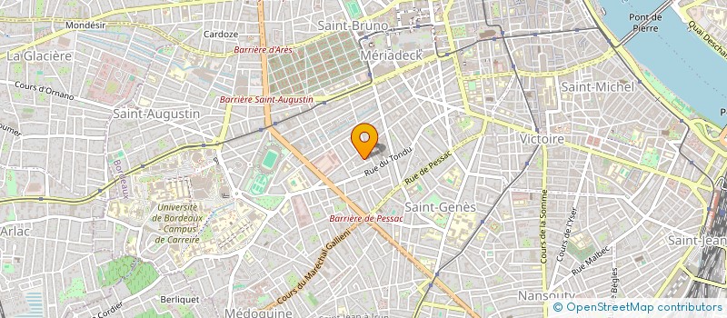 localisation de l'entreprise CLAIM à BORDEAUX