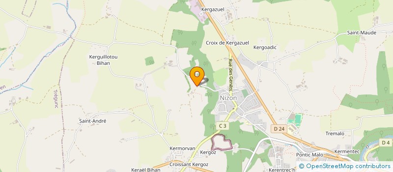 localisation de l'entreprise CLAIMALO  PONT AVEN