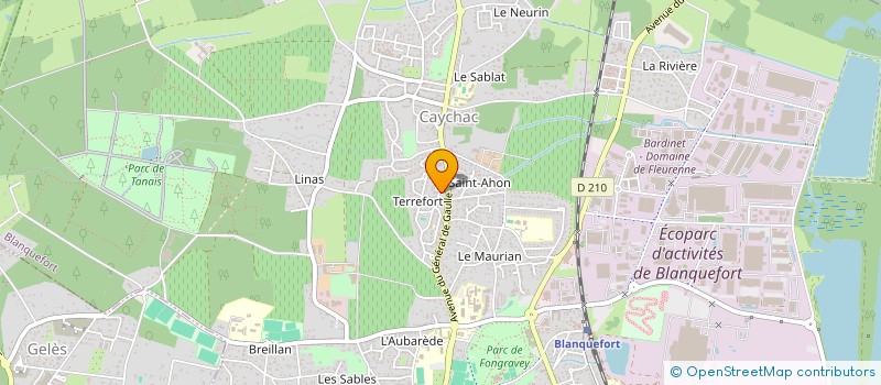 localisation de l'entreprise CLAIODE à BLANQUEFORT