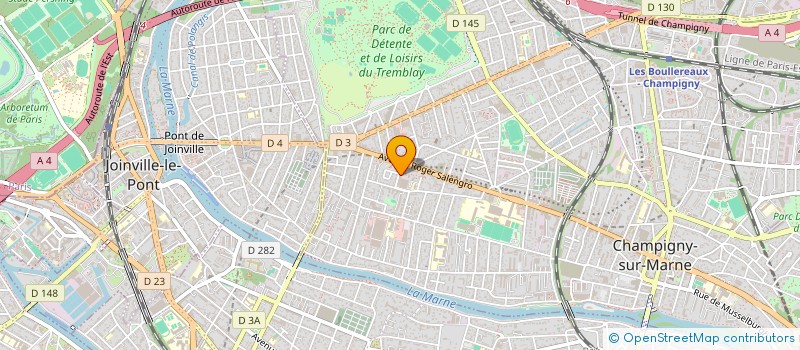 localisation de l'entreprise CLAIR 3000 SARL à CHAMPIGNY-SUR-MARNE
