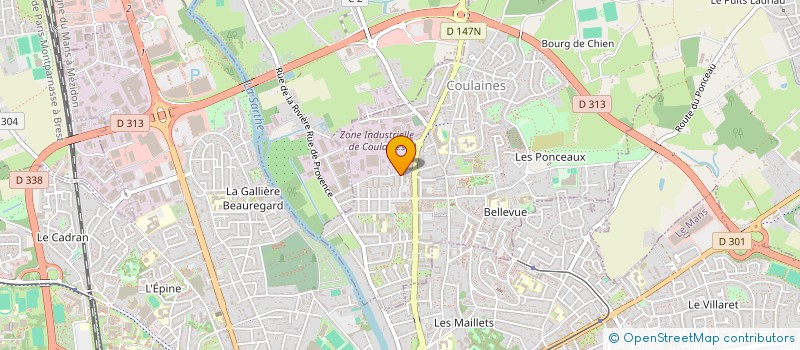 localisation de l'entreprise CLAIR'A  COULAINES