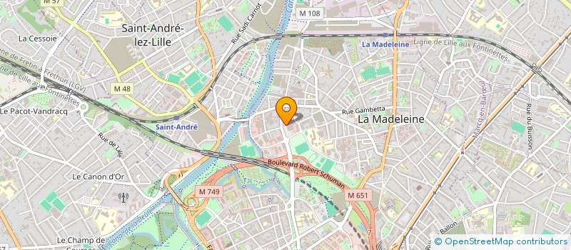 localisation de l'entreprise CLAIR'ARGENT à LA MADELEINE