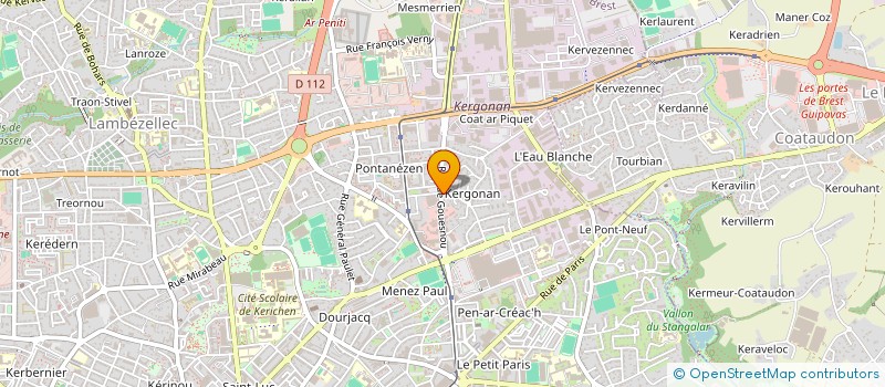 localisation de l'entreprise CLAIR AUTO DE L OUEST à BREST