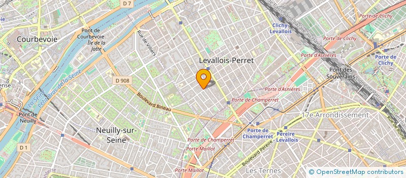 localisation de l'entreprise CLAIR AZUR à LEVALLOIS-PERRET