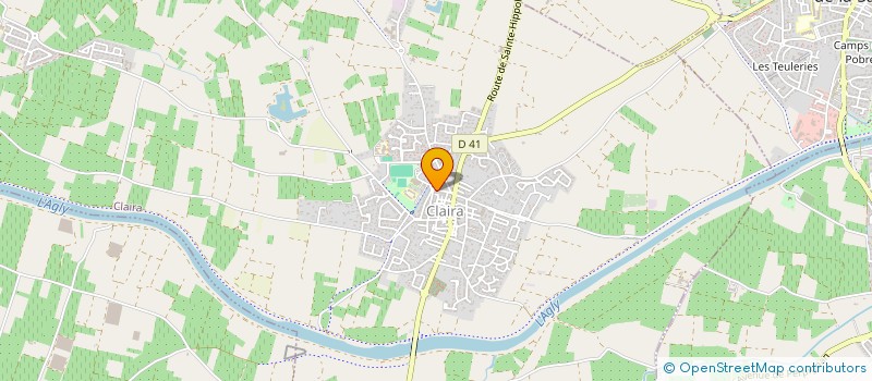 localisation de l'entreprise CLAIR BATI  CLAIRA