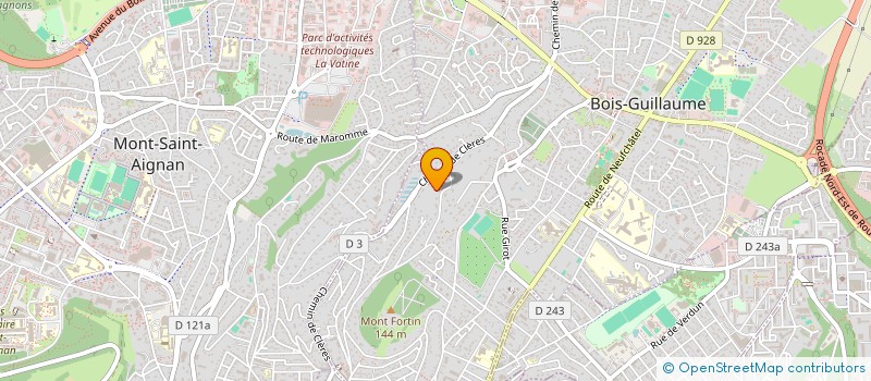 localisation de l'entreprise CLAIR BOIS à BOIS-GUILLAUME