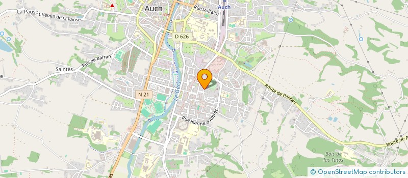 localisation de l'entreprise CLAIR BOIS à AUCH