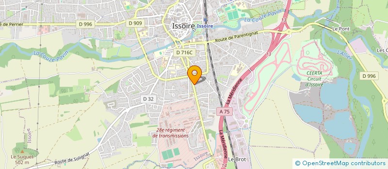 localisation de l'entreprise CLAIR DE CIEL  ISSOIRE