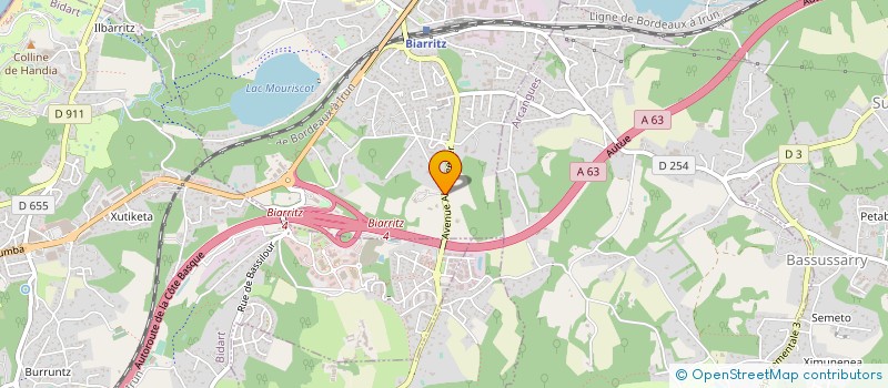 localisation de l'entreprise CLAIR DE LUNE à BIARRITZ