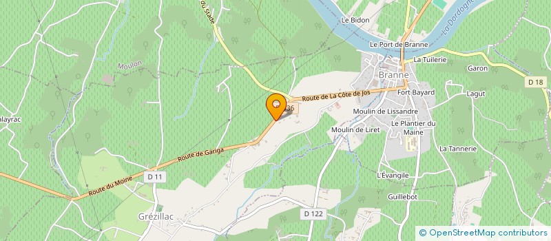 localisation de l'entreprise CLAIR DE LUNE à GREZILLAC