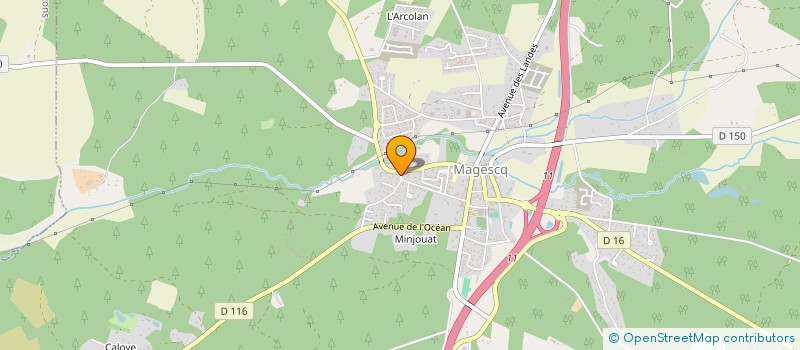localisation de l'entreprise CLAIR DE LUNE à MAGESCQ