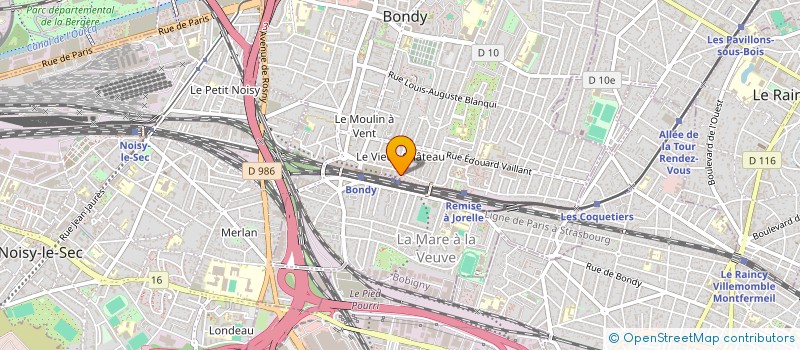 localisation de l'entreprise CLAIR DE LUNE  BONDY