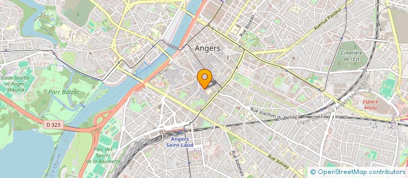 localisation de l'entreprise CLAIR DE LUNE 49 à ANGERS