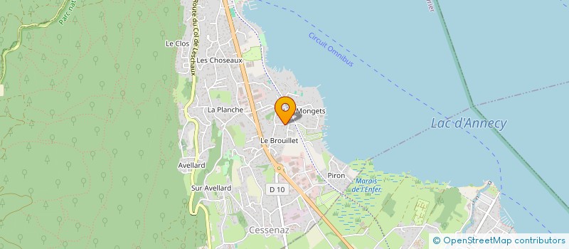 localisation de l'entreprise CLAIR DE LUNE  SEVRIER