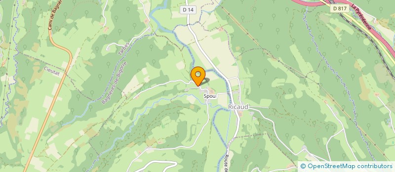 localisation de l'entreprise CLAIR DE LUNE  CHELLE-SPOU