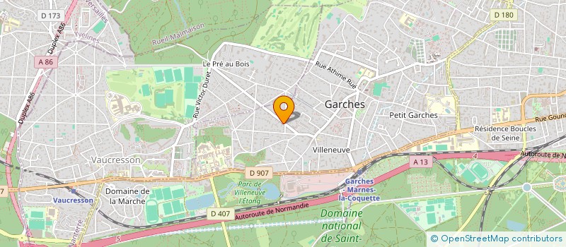 localisation de l'entreprise CLAIR DE LUNE à GARCHES