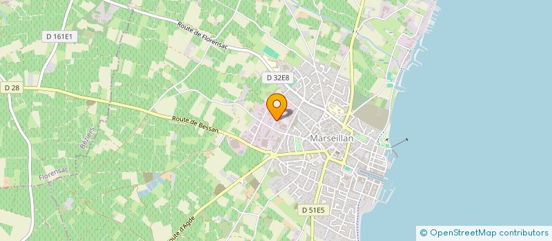 localisation de l'entreprise CLAIR DE LUNE à MARSEILLAN