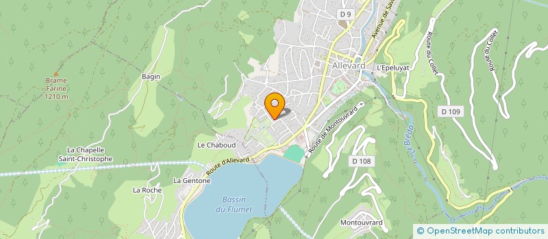 localisation de l'entreprise CLAIR DE LUNE RESTAURATION  ALLEVARD