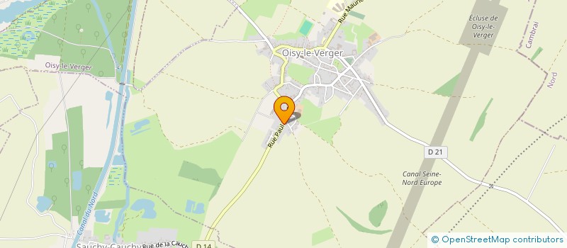 localisation de l'entreprise CLAIR DE MER  OISY-LE-VERGER
