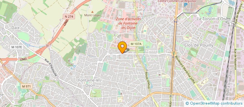 localisation de l'entreprise CLAIR DE SCENE  FONTAINE-LES-DIJON