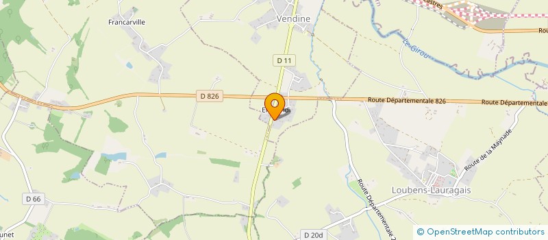 localisation de l'entreprise CLAIR DE TERRE  VENDINE