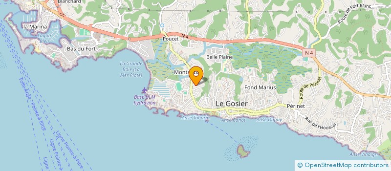 localisation de l'entreprise CLAIR'EMERAUDE à LE GOSIER