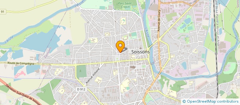 localisation de l'entreprise CLAIR' ENVIRONNEMENT à SOISSONS