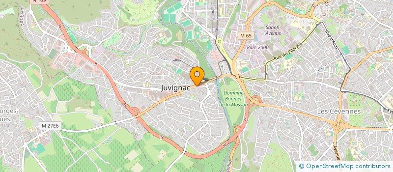localisation de l'entreprise CLAIR ESPACE SUD EST  JUVIGNAC