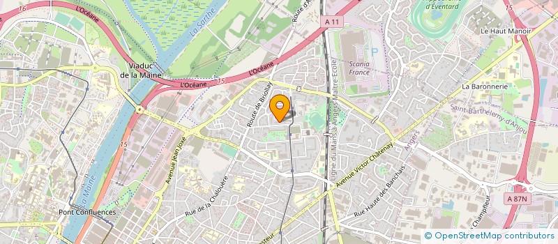 localisation de l'entreprise CLAIR ET NET 49 à ANGERS