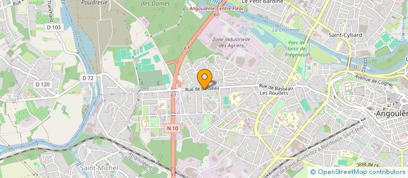localisation de l'entreprise CLAIR ET NET CONSEIL à ANGOULEME