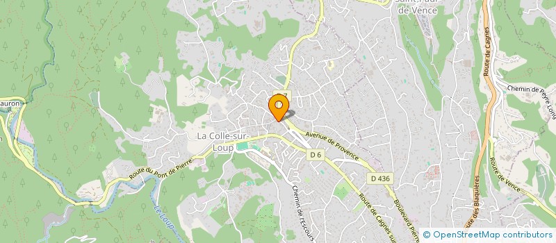 localisation de l'entreprise CLAIR ET NET ET SUD MEDICAL SERVICES à LA COLLE-SUR-LOUP