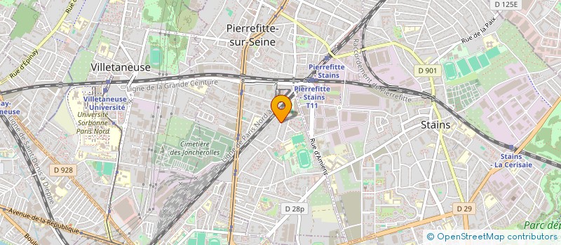 localisation de l'entreprise CLAIR'ETUDE à PIERREFITTE-SUR-SEINE