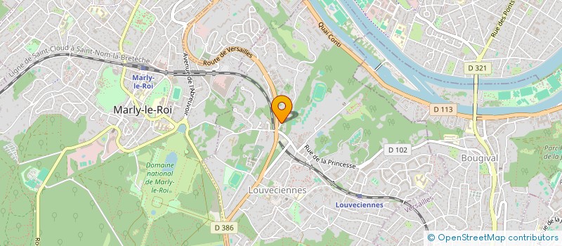 localisation de l'entreprise CLAIR HORIZON INSTALLATION DE FERMETURES DE BATIMENTS  LOUVECIENNES