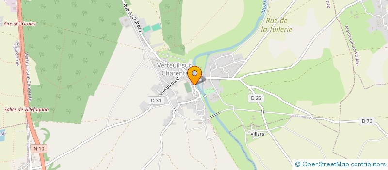 localisation de l'entreprise CLAIR'IMMO à VERTEUIL-SUR-CHARENTE