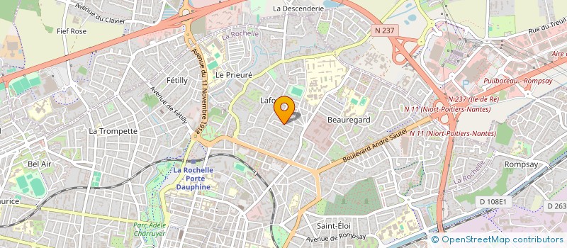 localisation de l'entreprise CLAIR IMMOBILIER  LA ROCHELLE