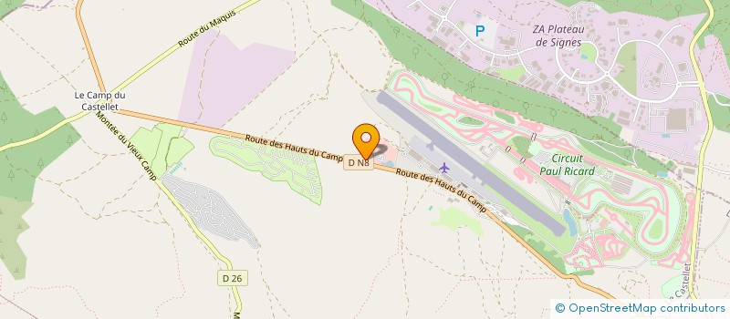 localisation de l'entreprise CLAIR INVEST HOLDING à LE CASTELLET
